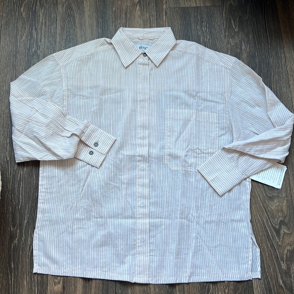 Etica Striped Button Down